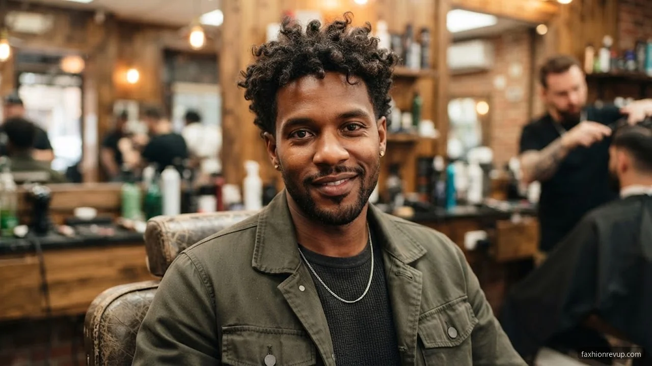 Short Messy Curls - Short Curly Hairstyles for Men hair visualizer