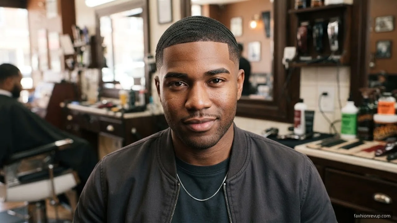 High Skin Fade with Waves - Fade Haircuts For Black Men hair visualizer
