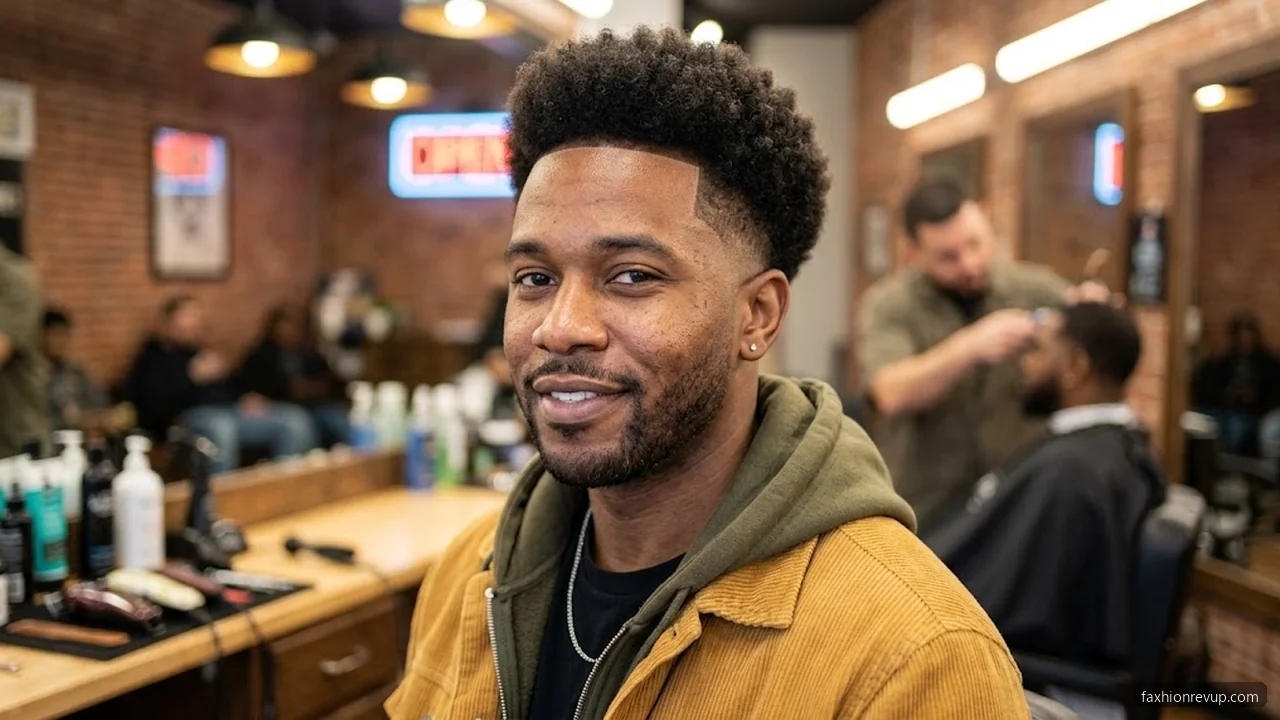 High Fade Afro - Fade Haircuts For Black Men hair visualizer