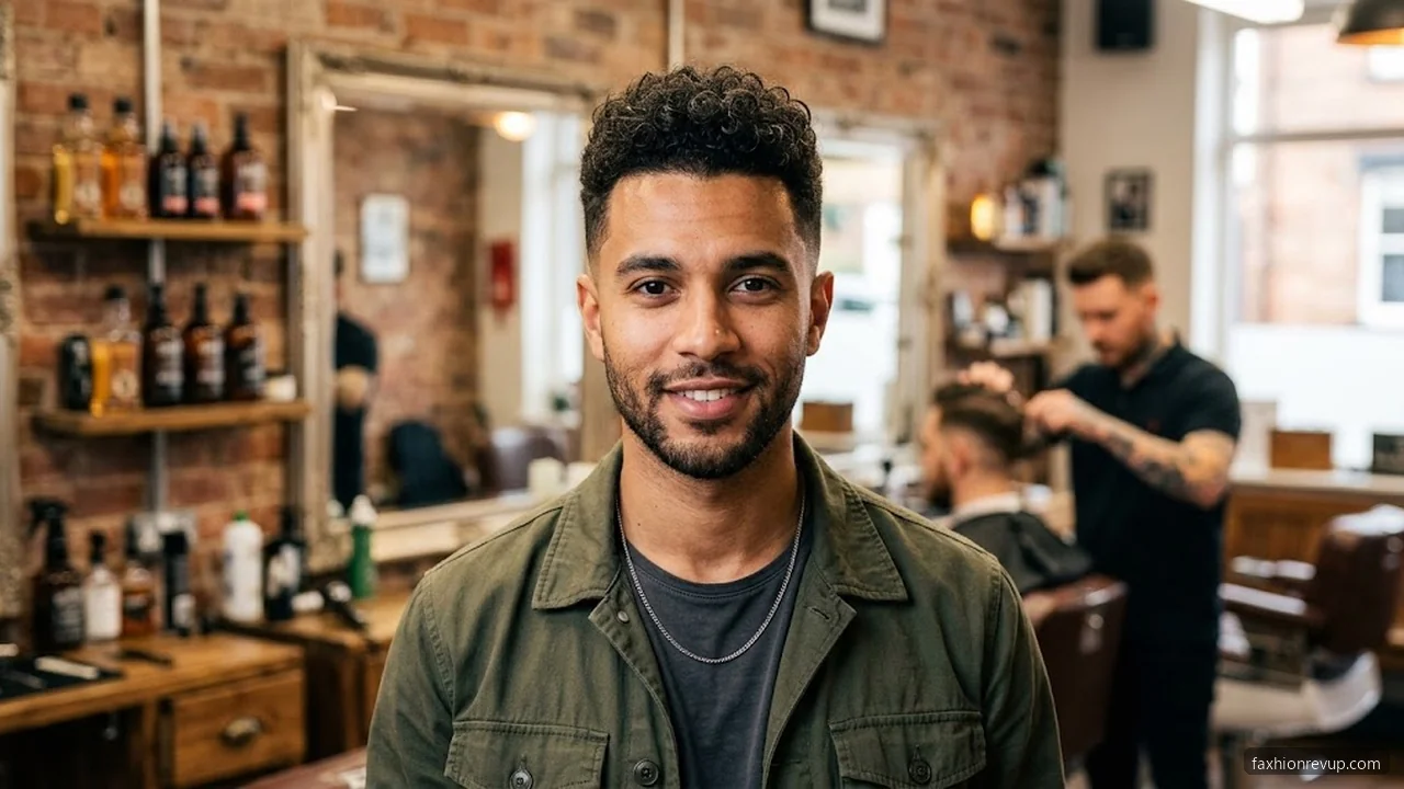 Textured Faux Hawk - Short Curly Hairstyles for Men hair visualizer