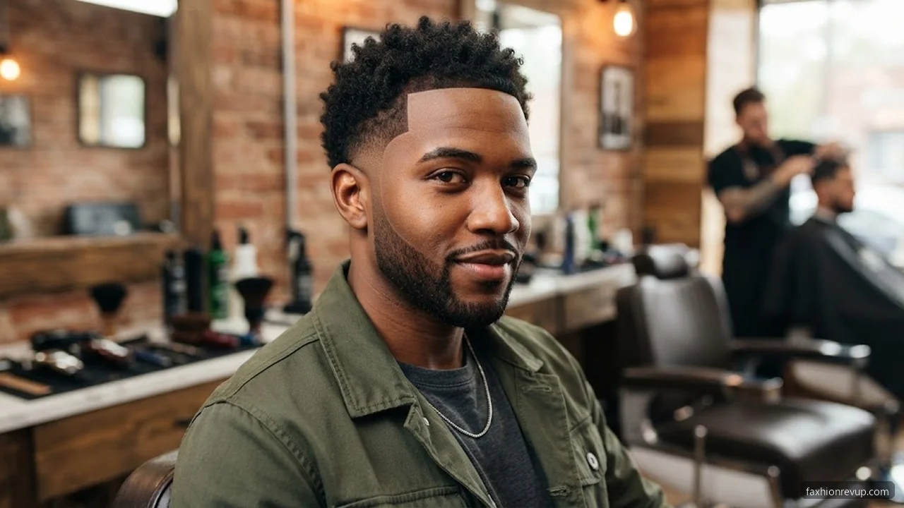 Burst Fade - Fade Haircuts For Black Men hair visualizer