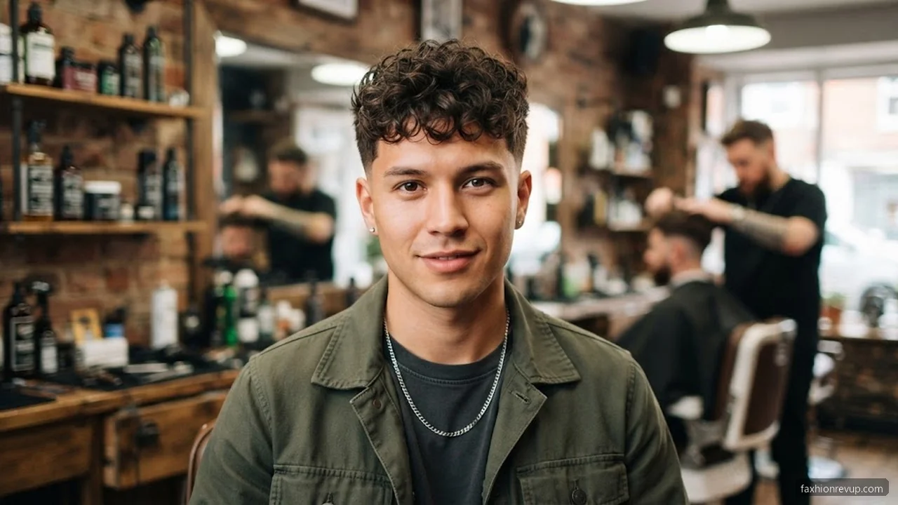 Broccoli Cut - Short Curly Hairstyles for Men hair visualizer