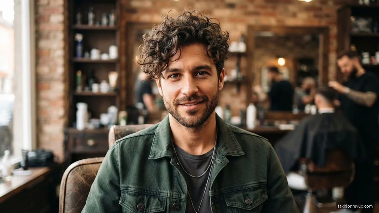 Messy Curly Hair - Messy Hairstyles for Men hair visualizer