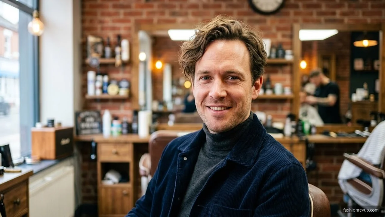 Wavy Hair Fringe - Best Hairstyles for Men with Large Foreheads hair visualizer