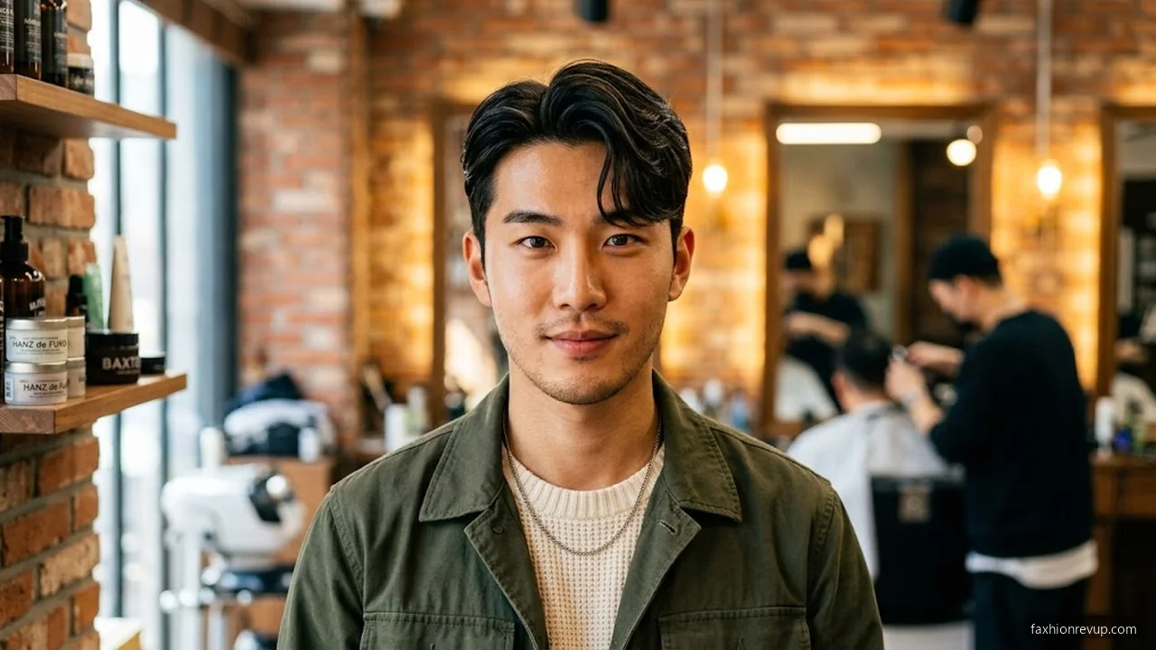 S-Shaped Fringe - Korean Hairstyles for Men hair visualizer