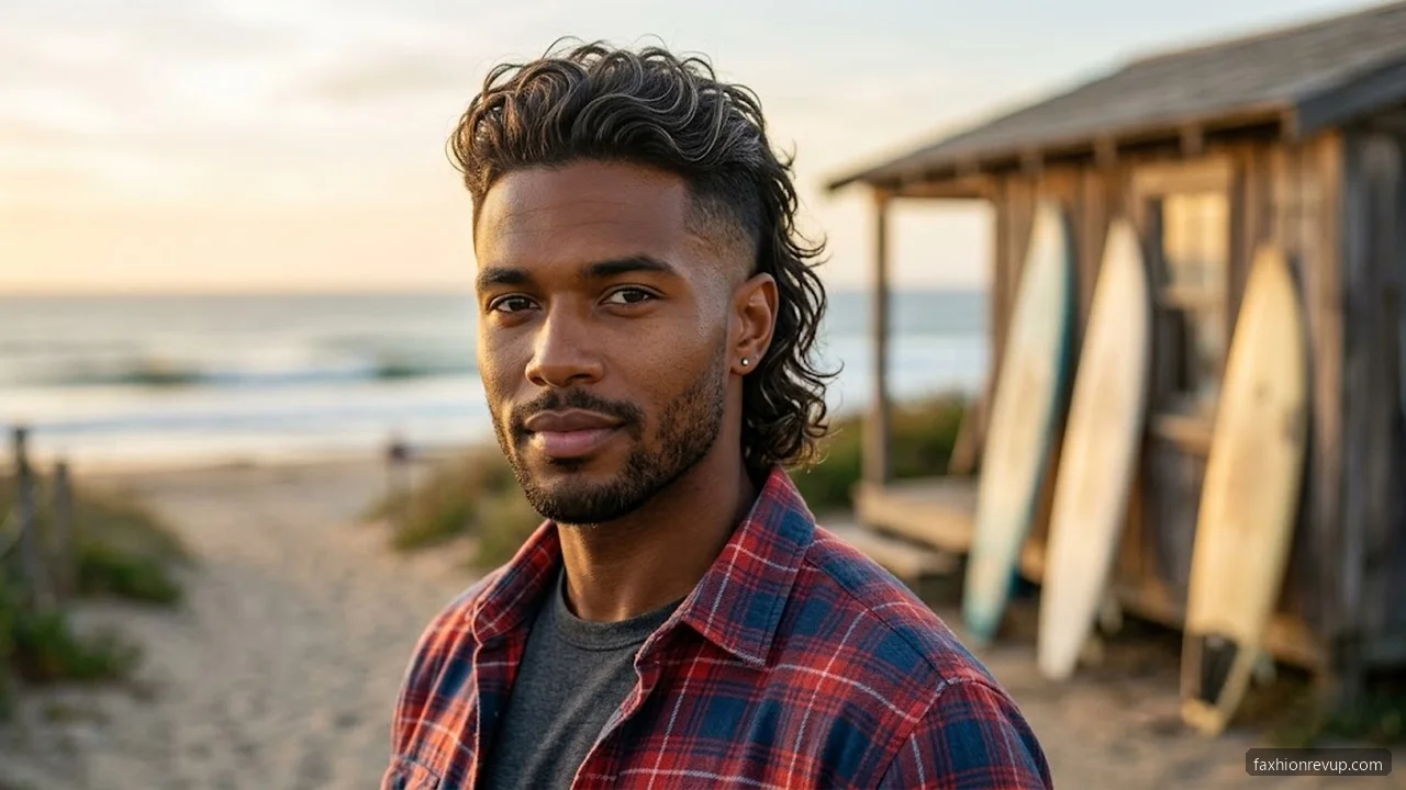 Textured Beach Mullet - Surfer Haircut Styles for Men hair visualizer
