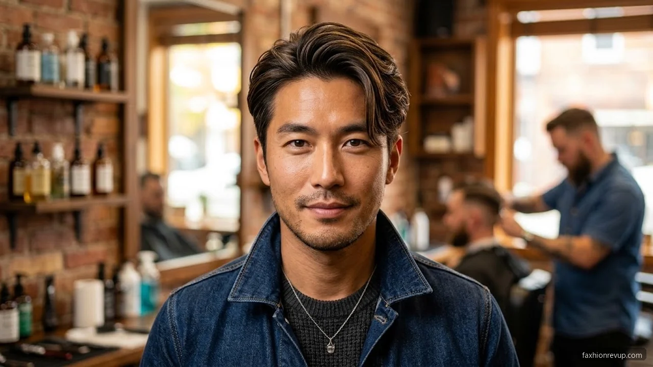 Side Bangs - Korean Hairstyles for Men hair visualizer