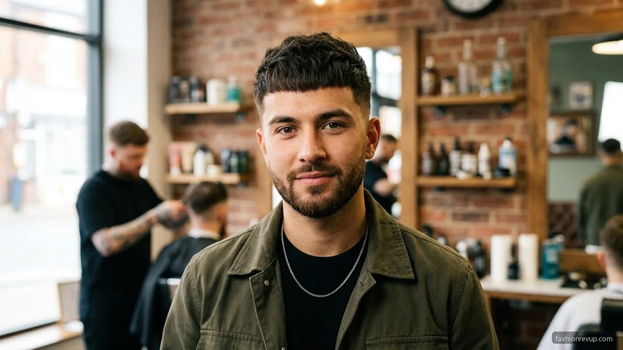 Caesar Cut - Korean Hairstyles for Men hair visualizer