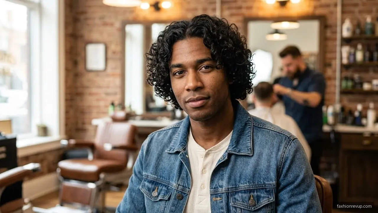 Medium Middle Part Styles - Middle Part Hairstyles for Men hair visualizer