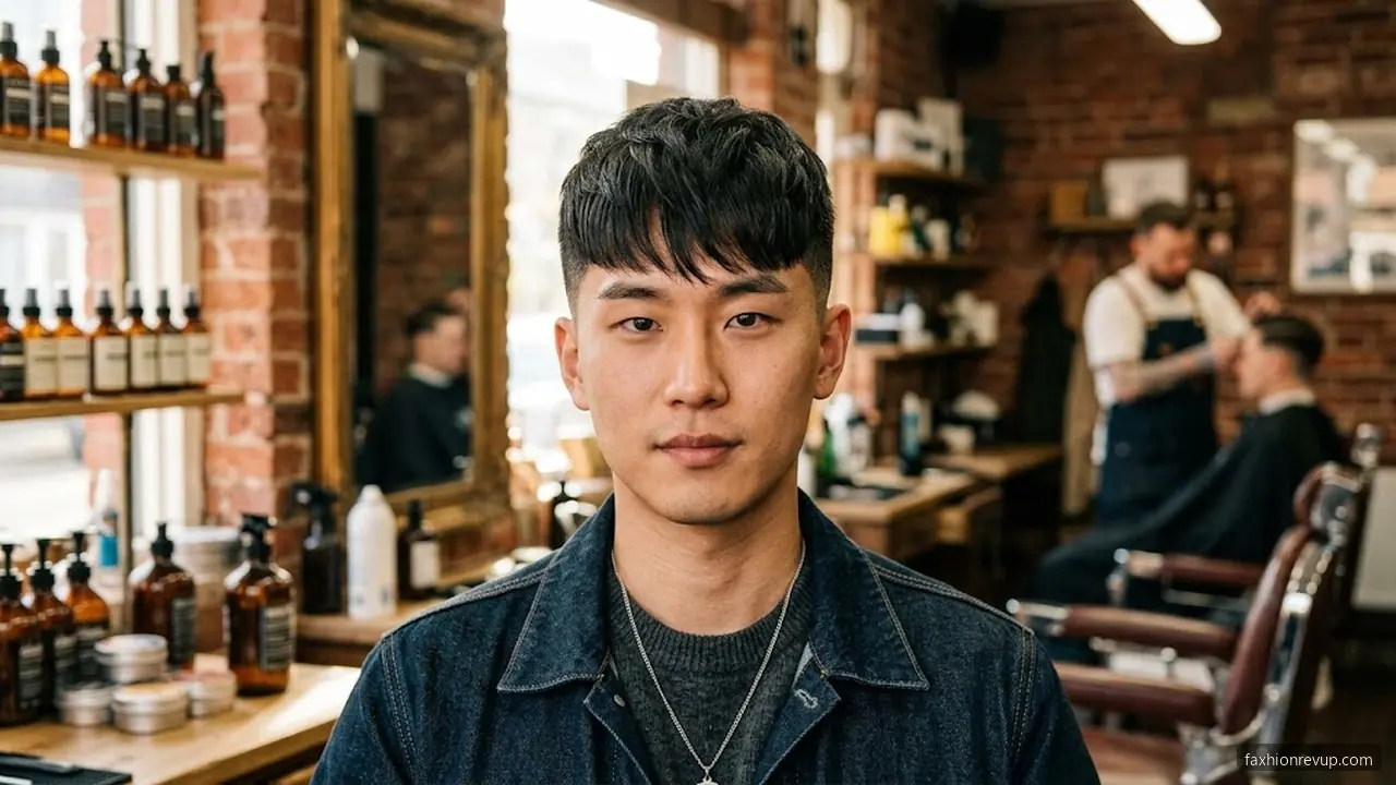 Caesar Cut - Korean Hairstyles for Men hair visualizer