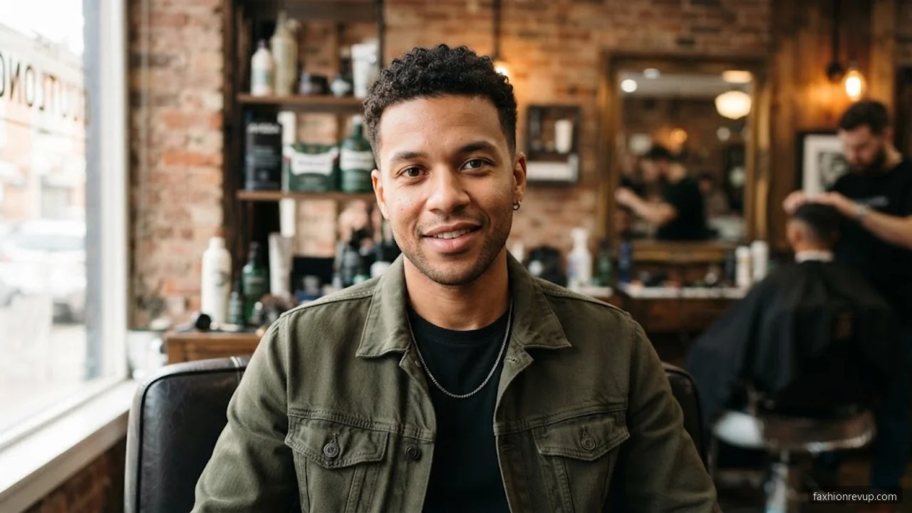 Curly Buzz Cut - Short Curly Hairstyles for Men hair visualizer
