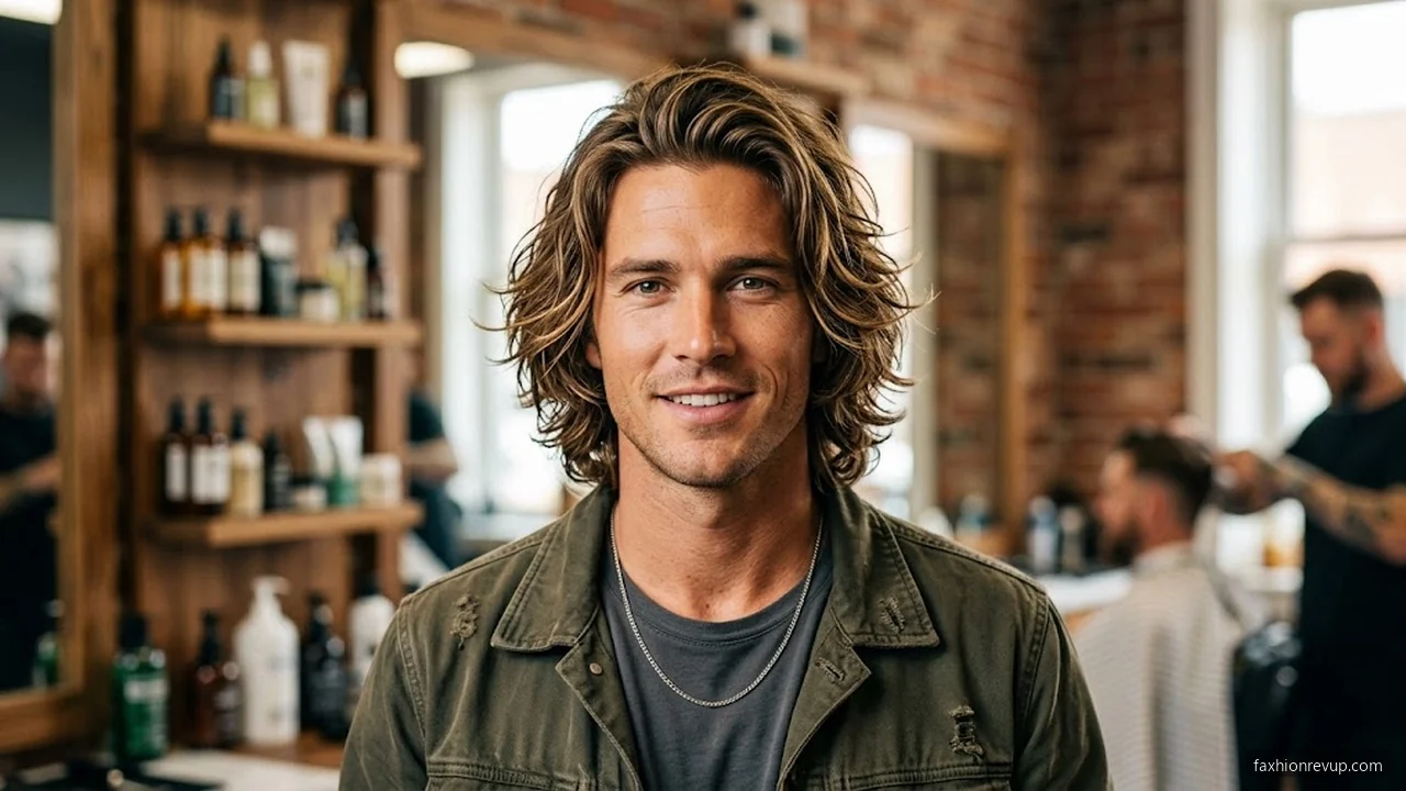 Layered Surfer Lob - Surfer Haircut Styles for Men hair visualizer