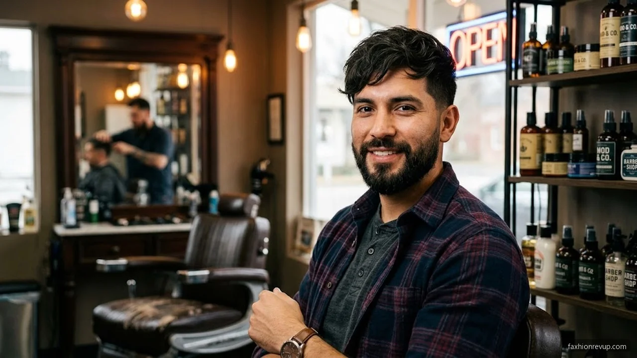 Textured Mod with Beard - Mod Haircuts for Men hair visualizer