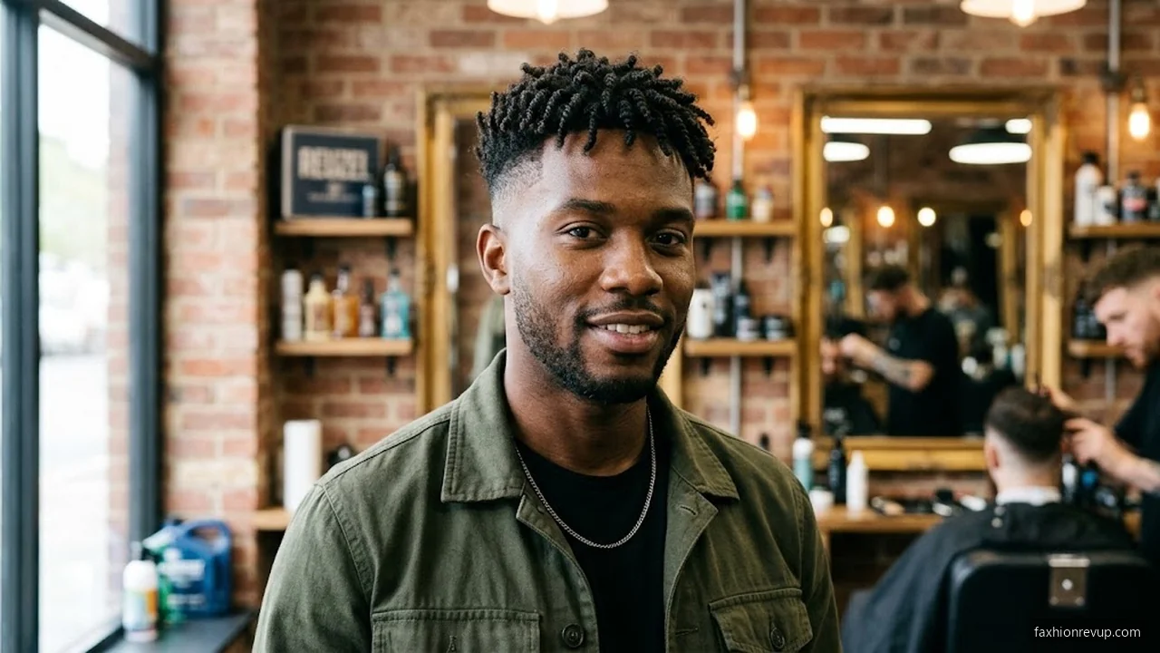 Curly Sponge Twist Fade - Short Curly Hairstyles for Men hair visualizer