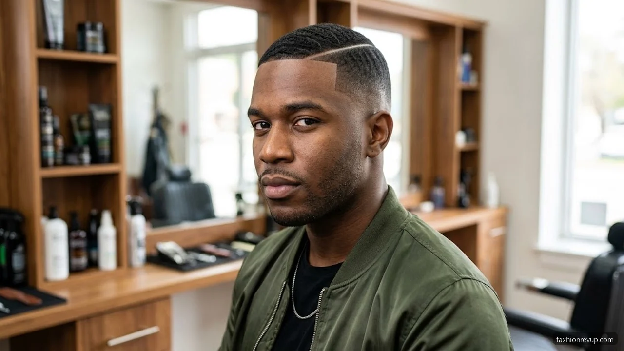 Hard Part Fade - Fade Haircuts For Black Men hair visualizer