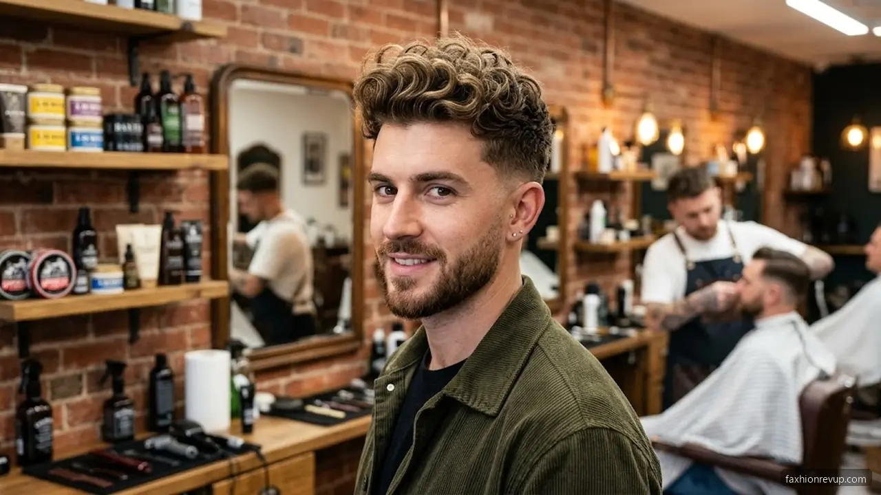 Curly Quiff - Short Curly Hairstyles for Men hair visualizer