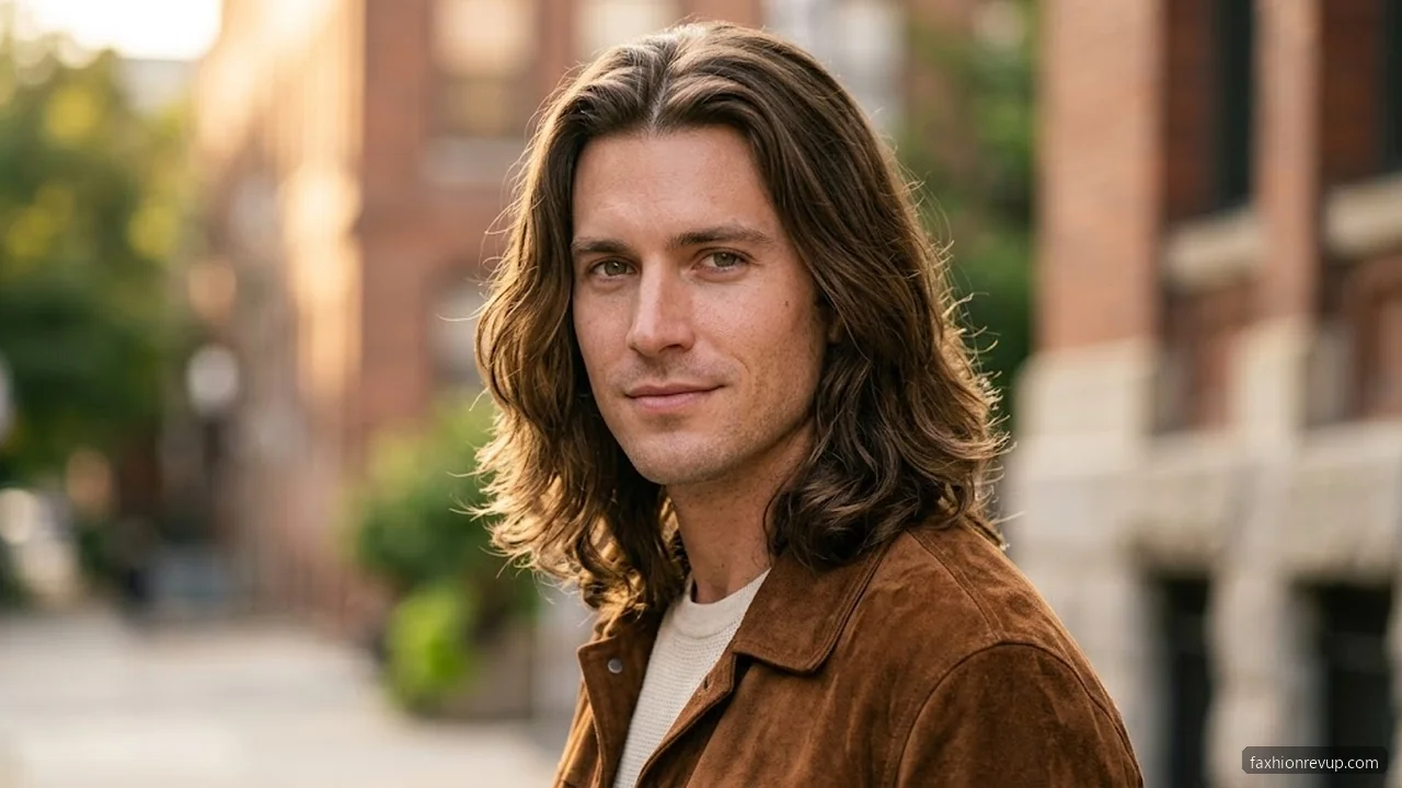 Long Middle Part Styles - Middle Part Hairstyles for Men hair visualizer