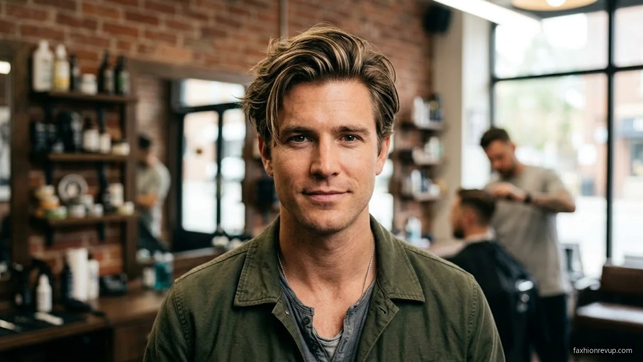 Deep Side Part Tousled - Surfer Haircut Styles for Men hair visualizer