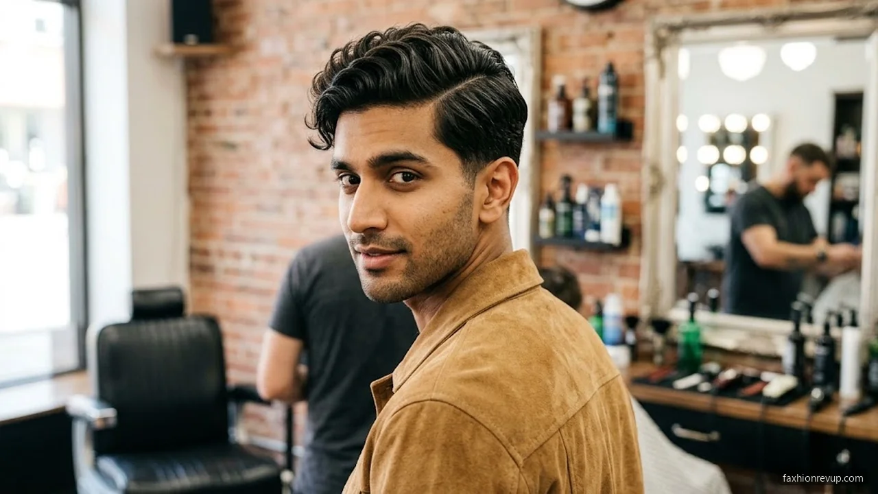 Mid Taper Fade with Hard Part - Fade Haircuts For Black Men hair visualizer