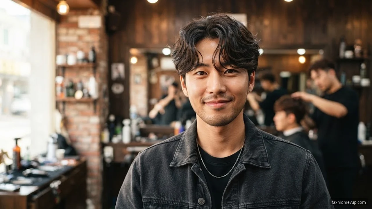 Shadow Perm - Korean Hairstyles for Men hair visualizer