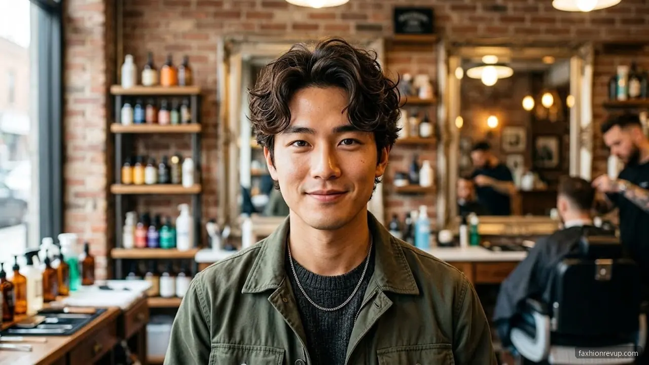 Korean Air Perm - Korean Hairstyles for Men hair visualizer
