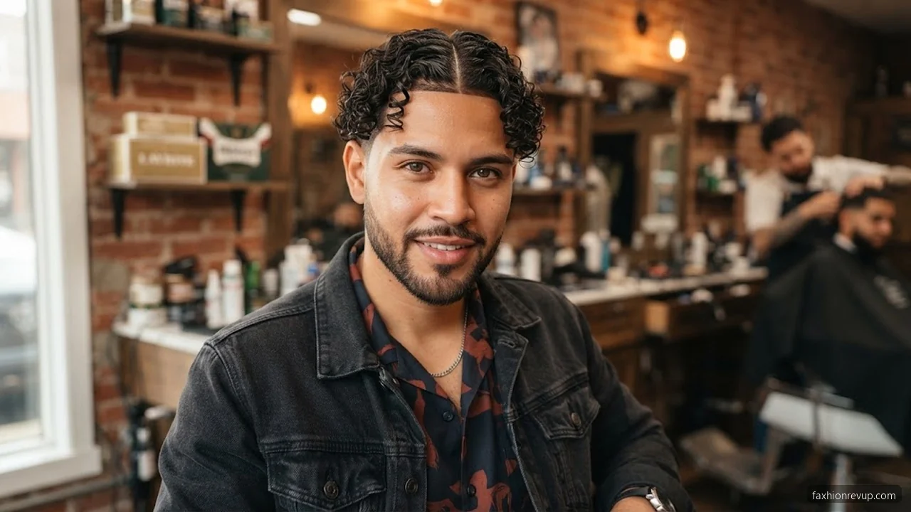Specialty Middle Part Styles - Middle Part Hairstyles for Men hair visualizer