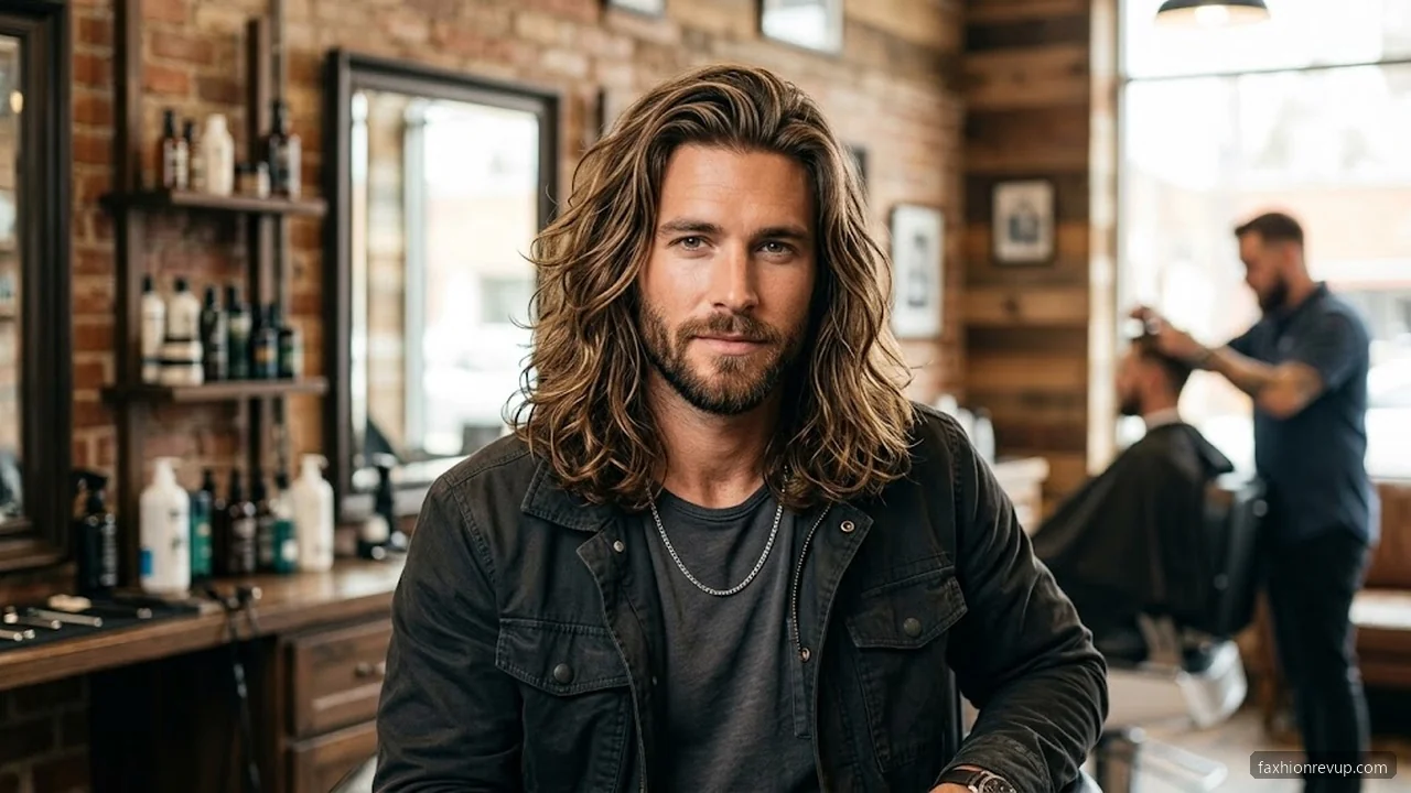 Long Flowing Surfer Hair - Surfer Haircut Styles for Men hair visualizer