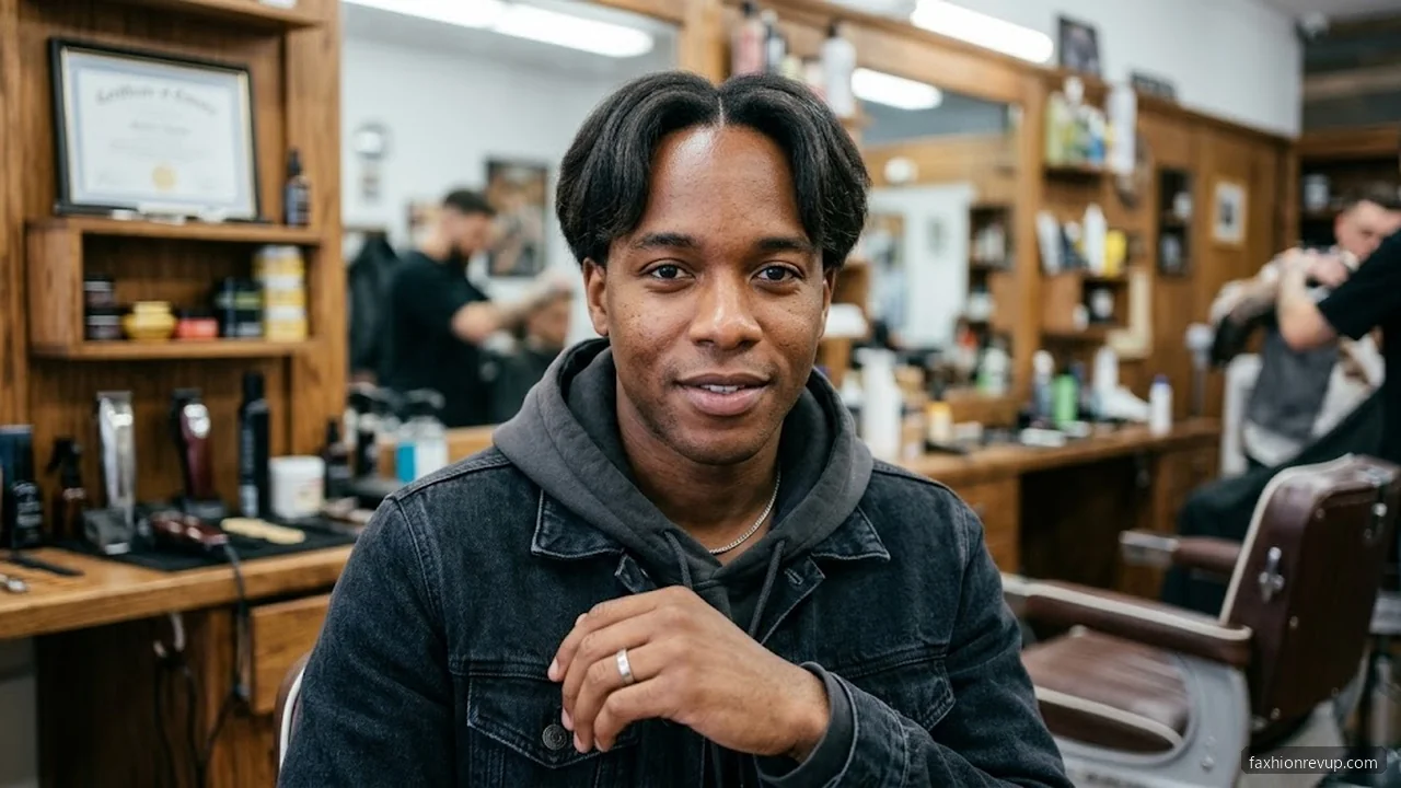 Curtain Hairstyle - Best Hairstyles for Men with Large Foreheads hair visualizer