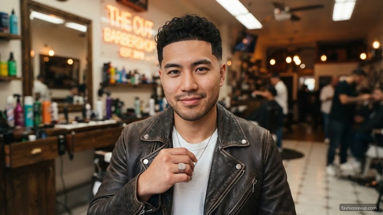 Mid Fade with Curls - Fade Haircuts For Black Men hair visualizer