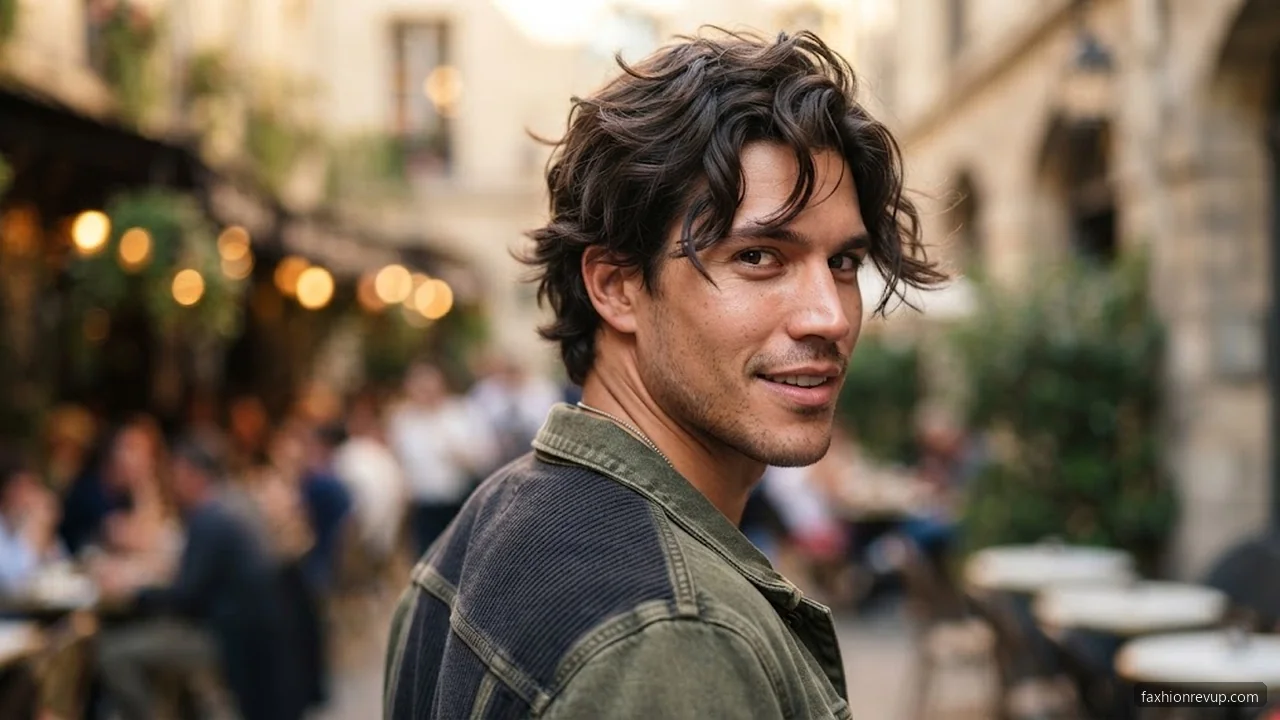 Medium Messy Hair - Messy Hairstyles for Men hair visualizer