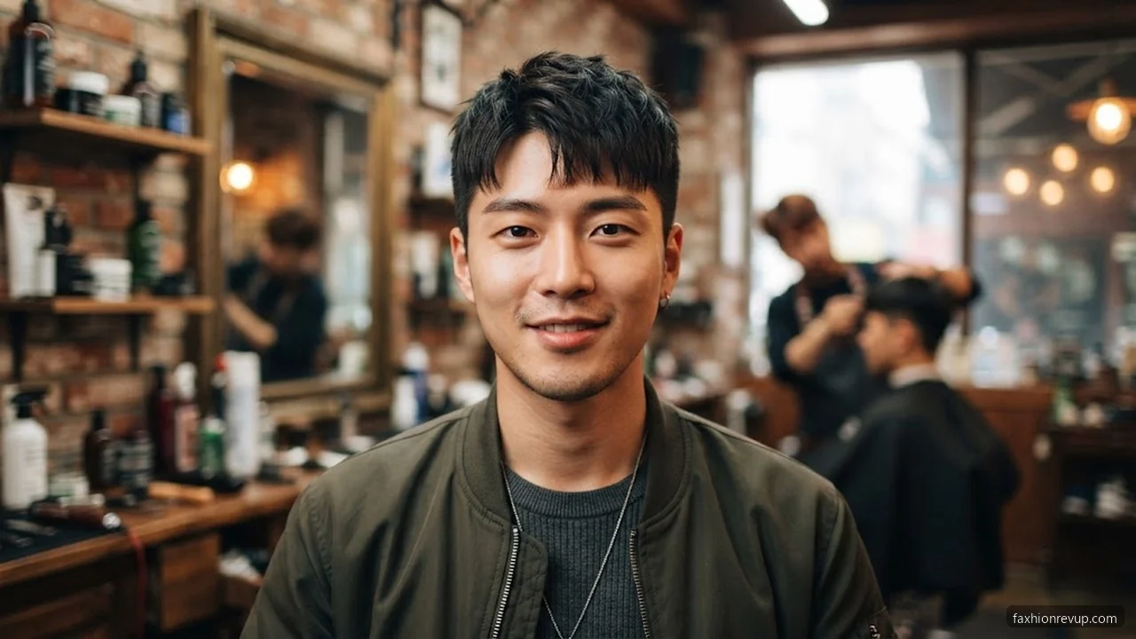 Short Textured - Korean Hairstyles for Men hair visualizer